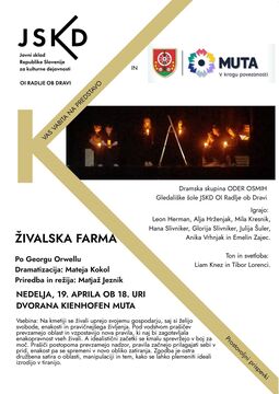 Živalska farma premiera Muta, 19. 4. 